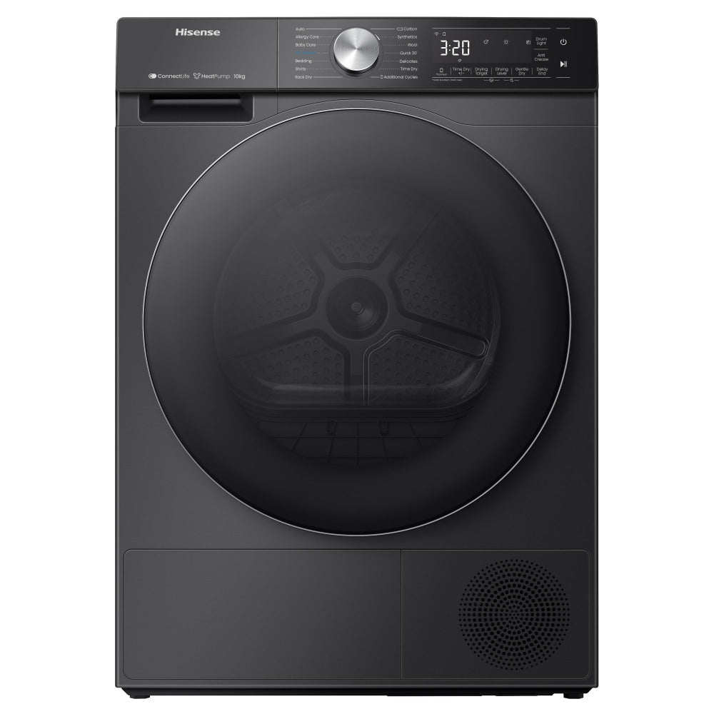 Hisense DH5S102BB Warmtepompdroger 10 kg - Zwart