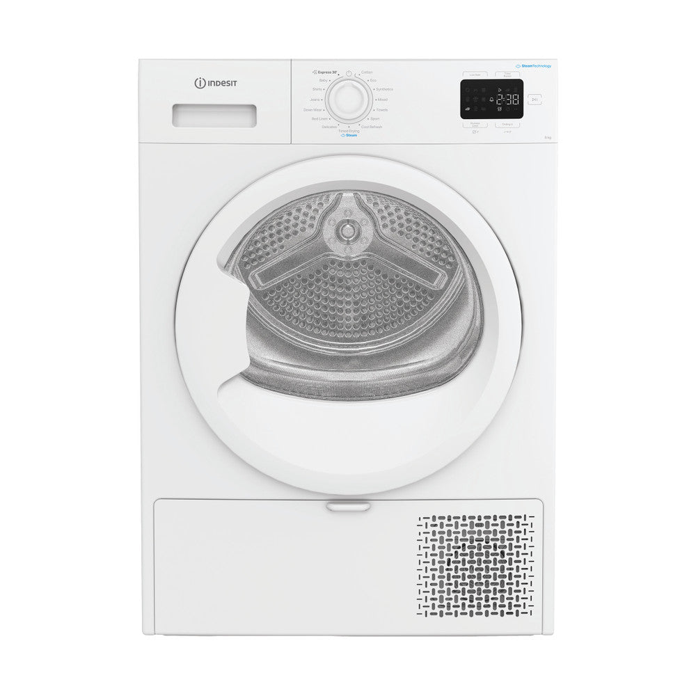 Indesit IDHE80WIRE Warmtepompdroger 8 kg - Wit