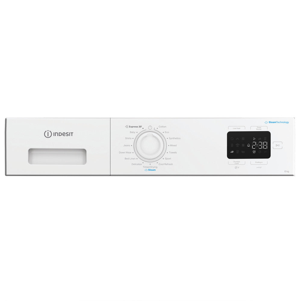 Indesit IDHE80WIRE Warmtepompdroger 8 kg - Wit