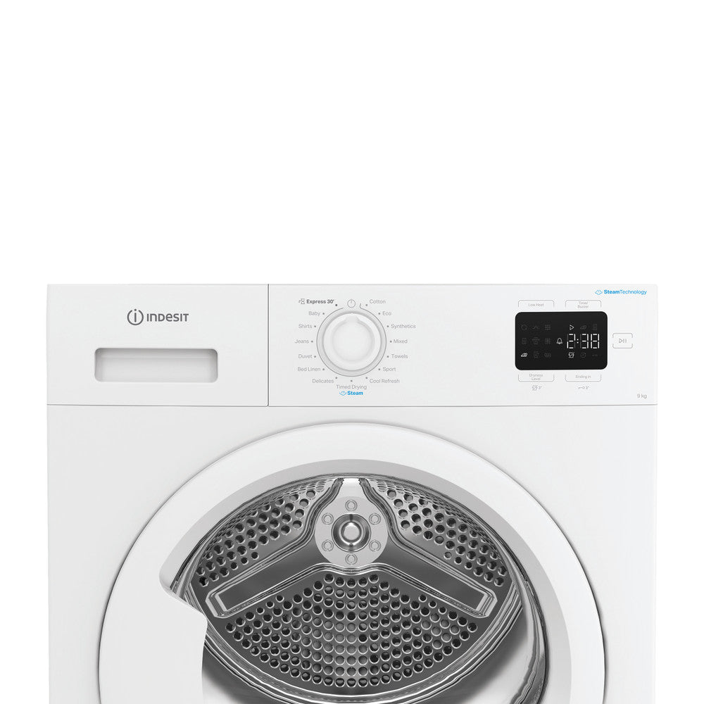 Indesit IDHE90WIRE Warmtepompdroger 9 kg - Wit