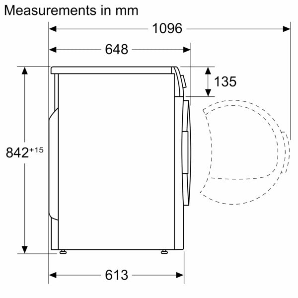 Bosch WQG245R1GB Serie 6 Warmtepompdroger 9 kg - Gietijzergrijs