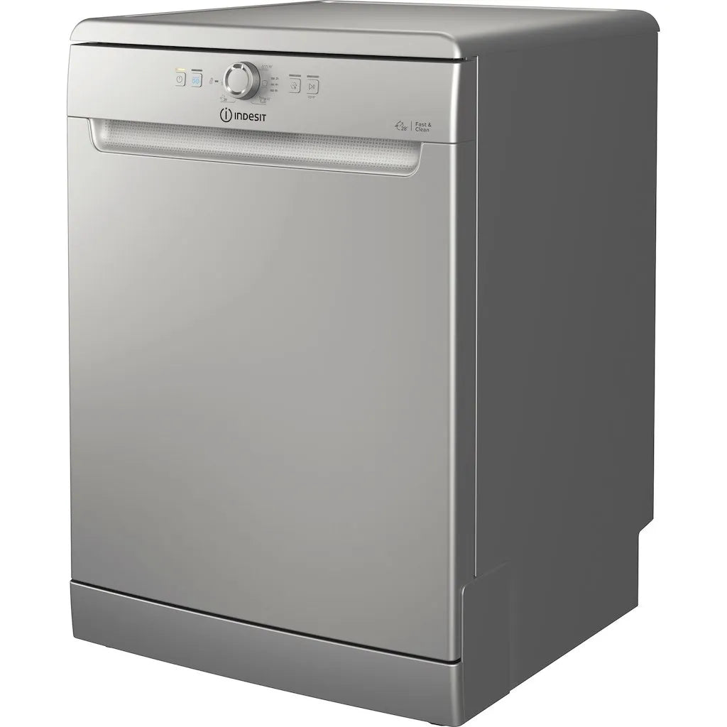 Indesit D2F HK26 S UK Vrijstaande Vaatwasser 60 cm - Zilver