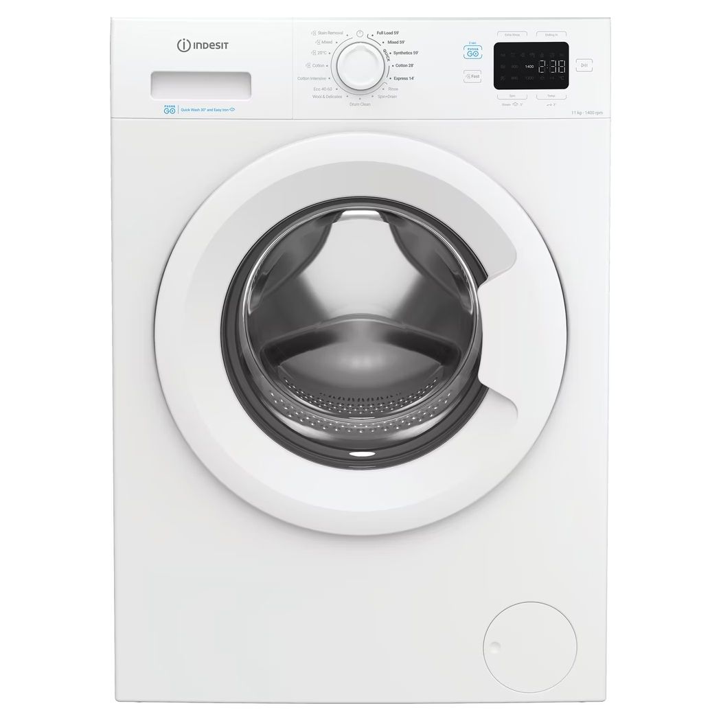 Indesit IP1146PUSHGO Push&Go Wasmachine 11 kg 1400 toeren - Wit
