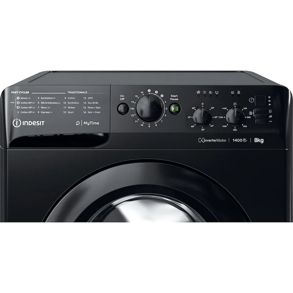 Indesit MTWC81495BKUK Vrijstaande Wasmachine