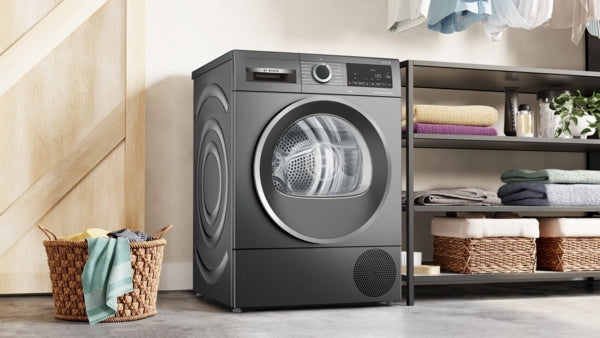 Bosch WQG245R1GB Serie 6 Warmtepompdroger 9 kg - Gietijzergrijs