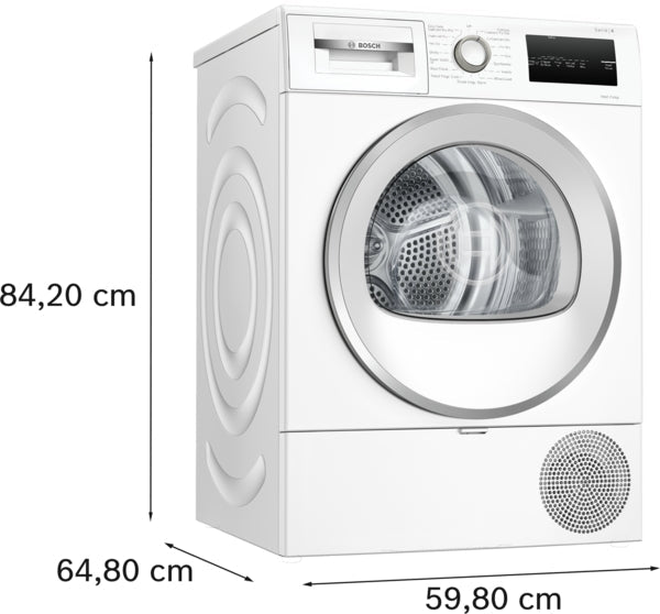 Bosch WTH85224GB Serie 4 Warmtepompdroger 8 kg - Wit