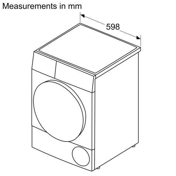 Bosch WTH85225IE Serie 4 Warmtepompdroger 8 kg - Wit