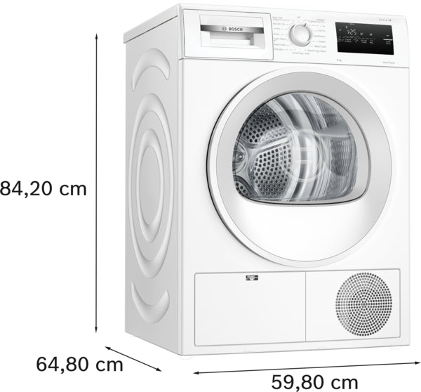 Bosch WTH85225IE Serie 4 Warmtepompdroger 8 kg - Wit